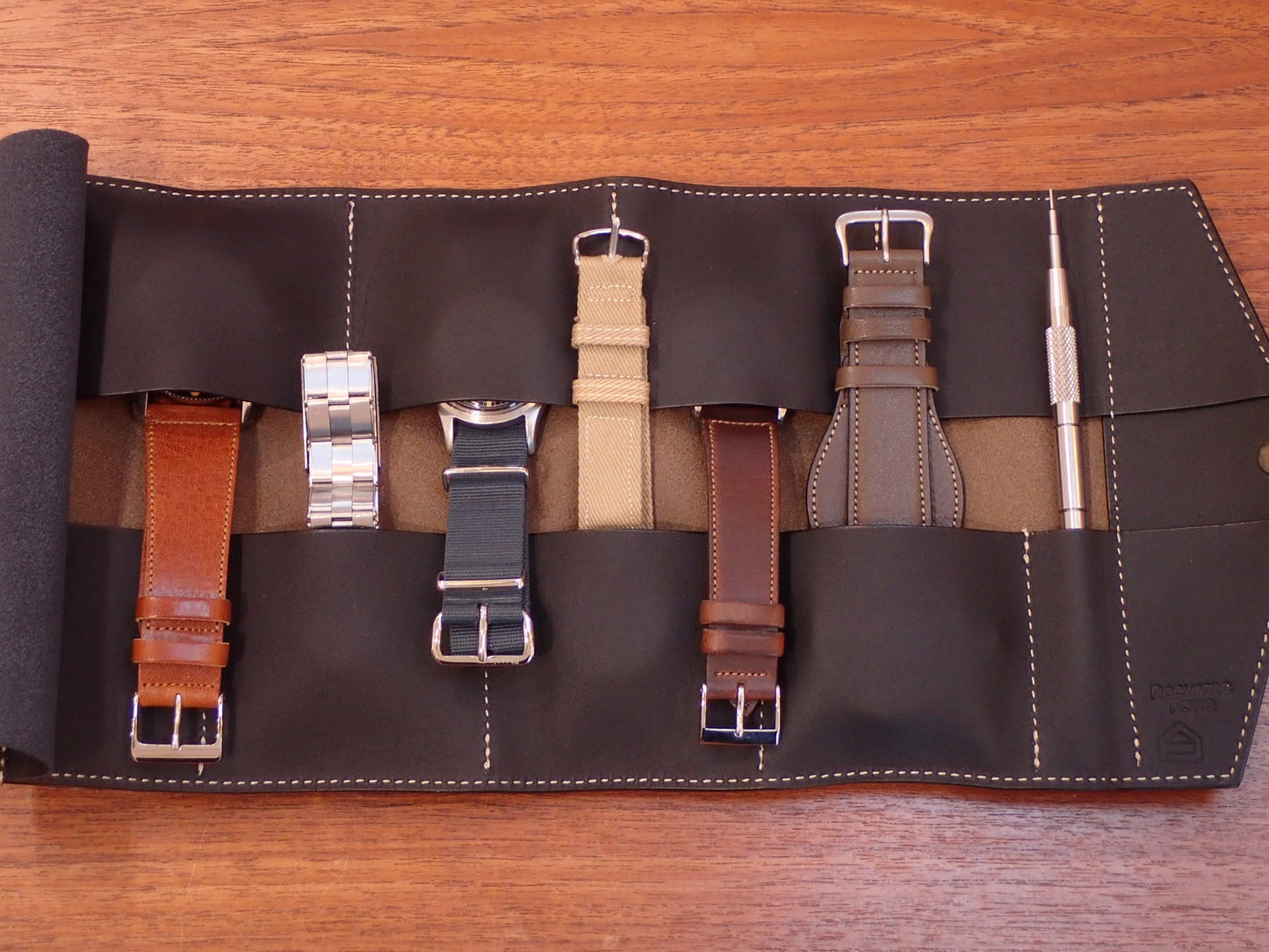 SUNOHARA SEISAKUSYO x Accurate Form Mobile Watch Case HAAS Derby(Etoupe)