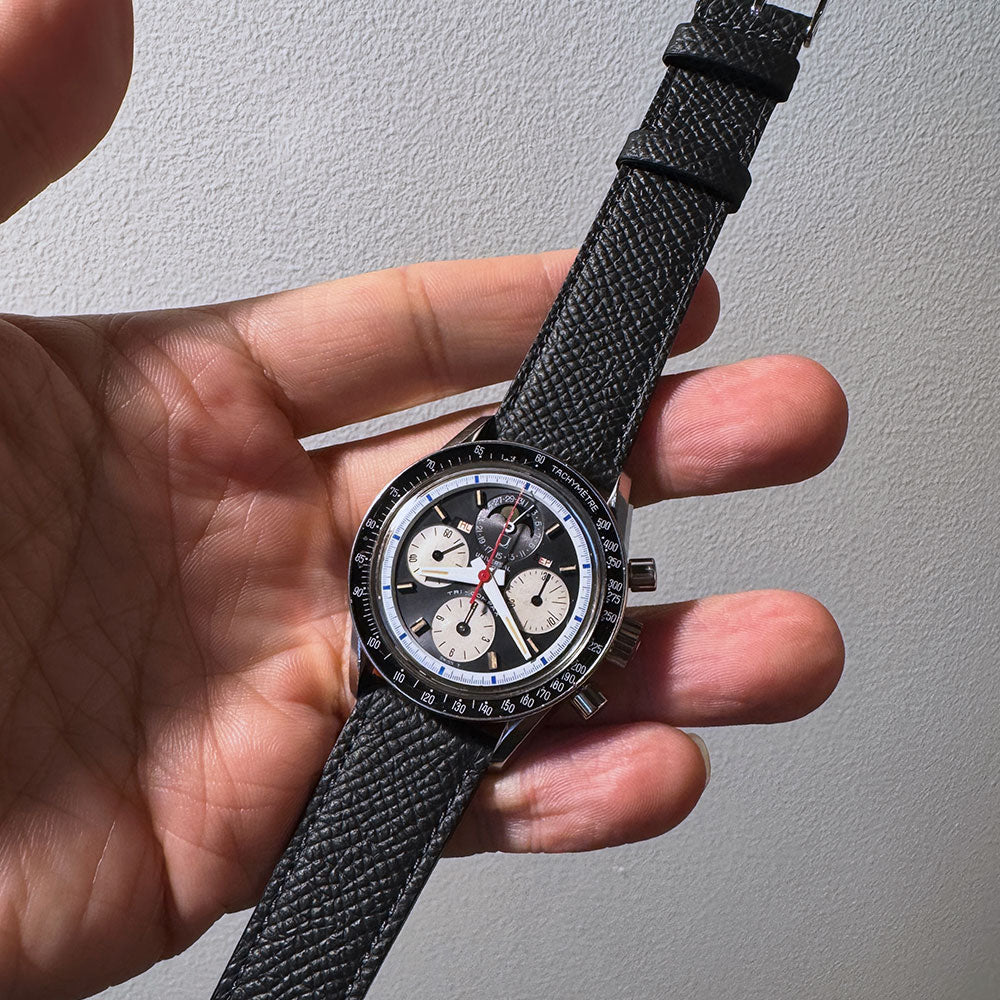 <tc>HAAS Derby French Embossed calf STRAP (Black)</tc>