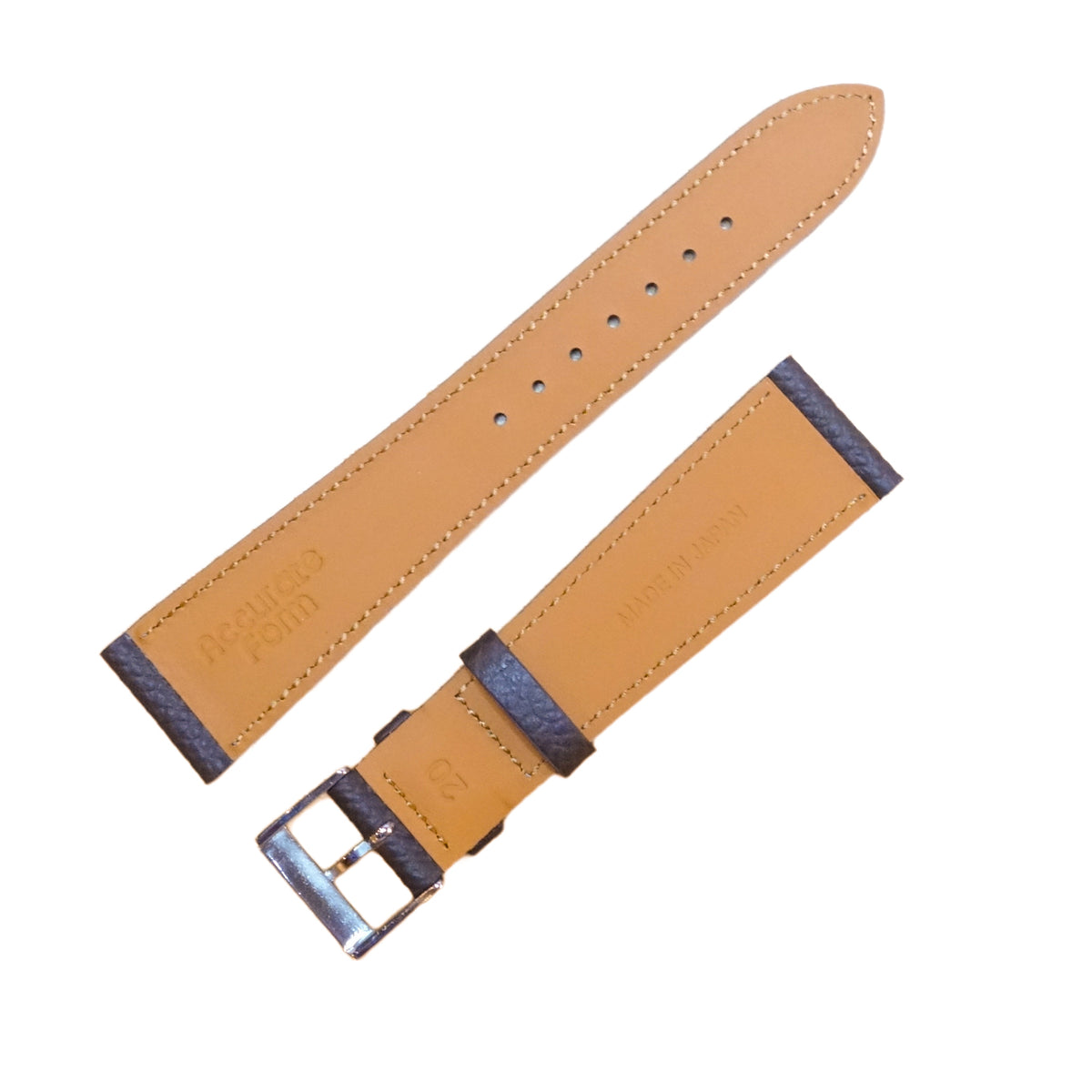 HAAS Derby French Embossed calf STRAP (Chocolate)