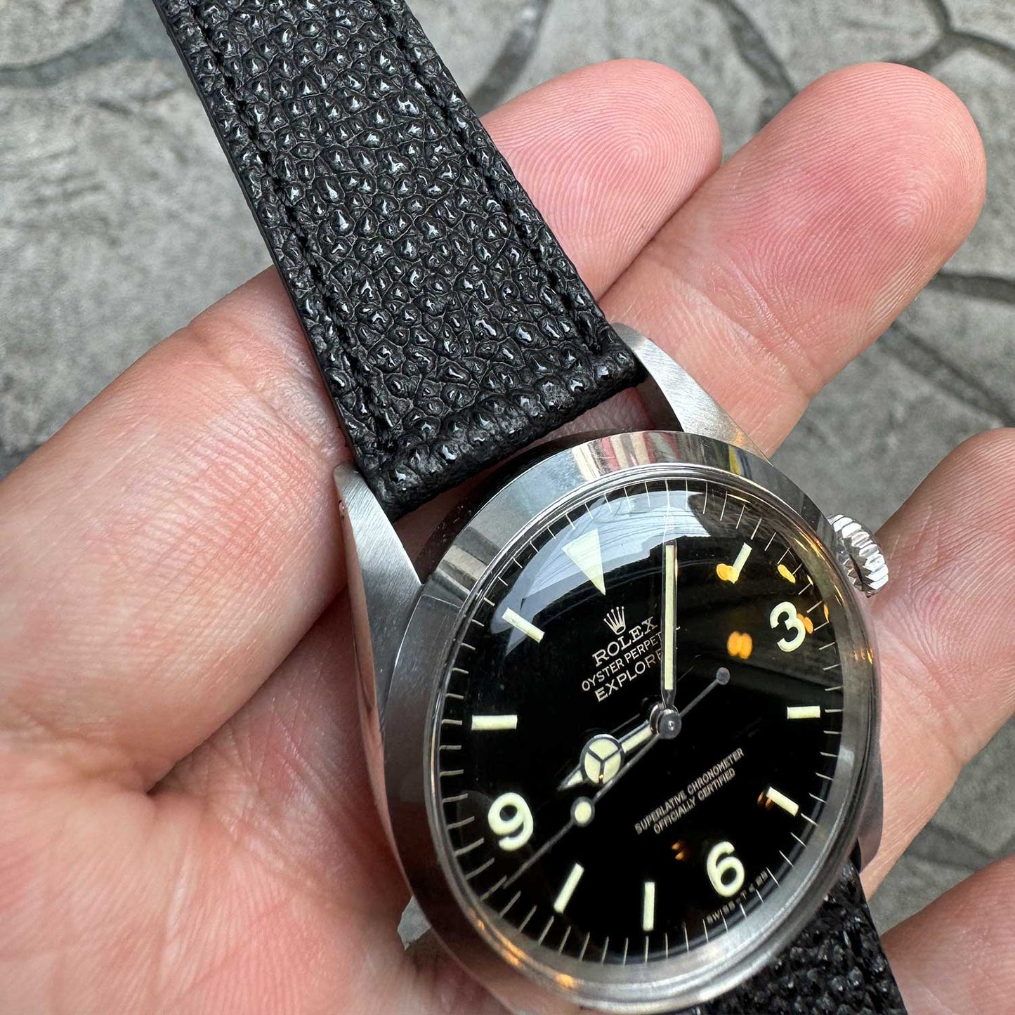<tc>HIMEJI KUROZAN Japanese Cowhide LEATHER STRAP(Black)</tc>
