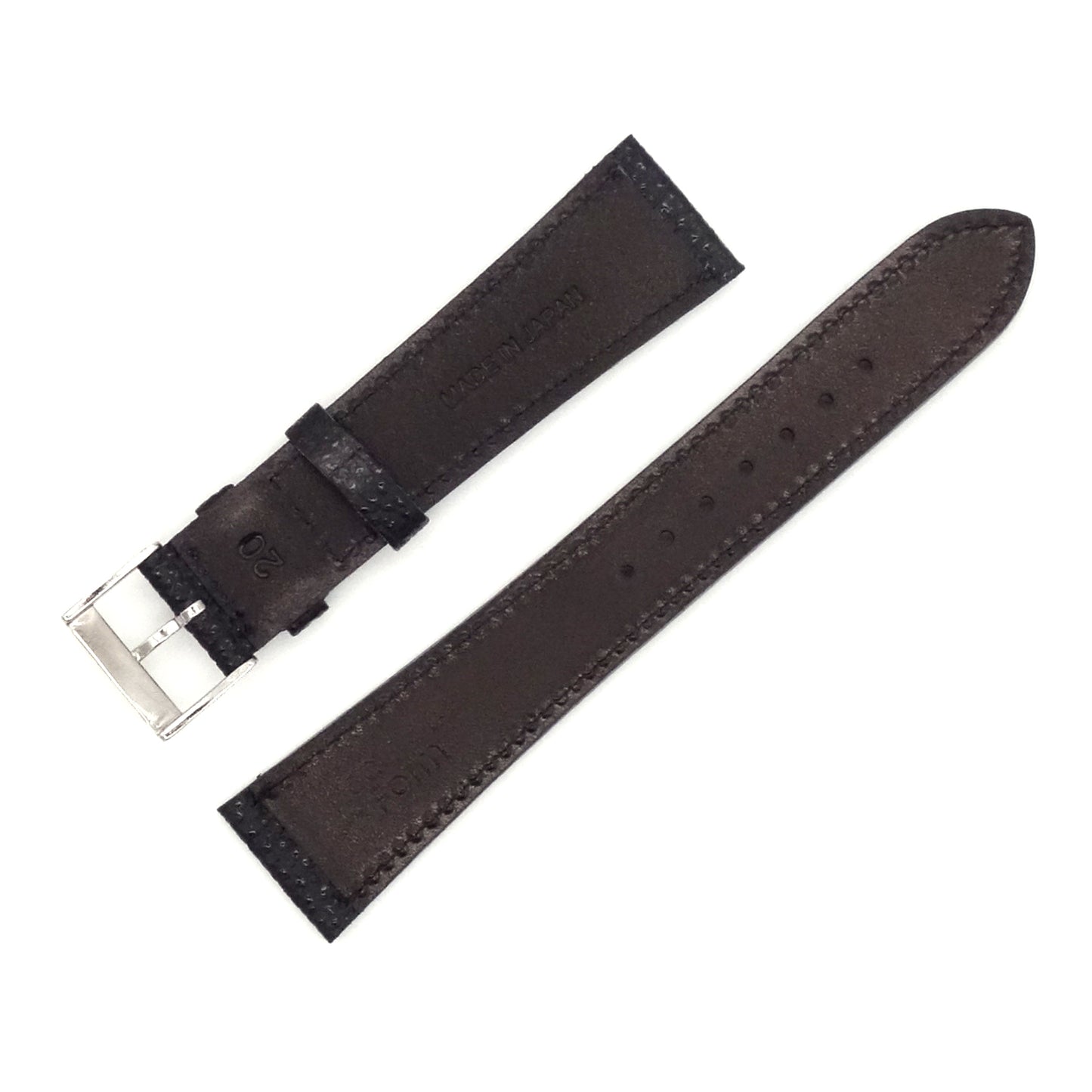 <tc>HIMEJI KUROZAN Japanese Cowhide LEATHER STRAP(Black)</tc>