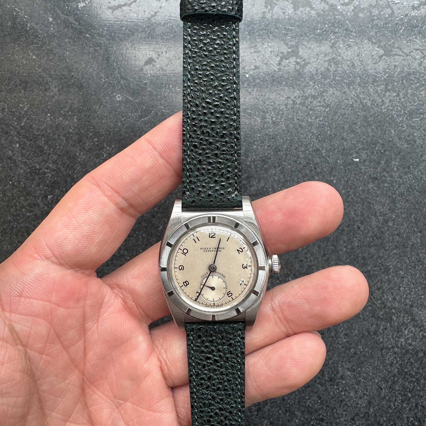 HIMEJI KUROZAN Japanese Cowhide LEATHER STRAP (翠/Green)