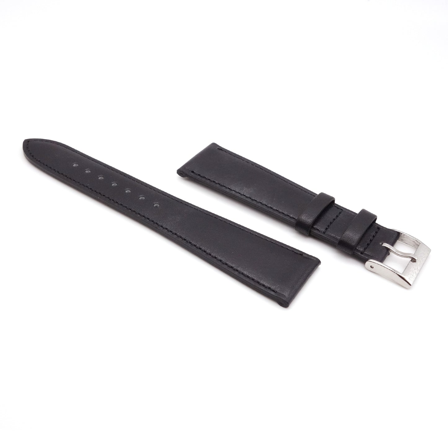 ILCEA Radica Museum calf Leather Strap (Black)