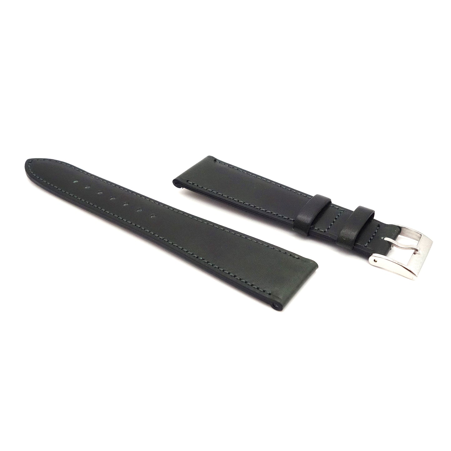 <tc>ILCEA Radica Museum calf Leather Strap (Dark Green)
</tc>