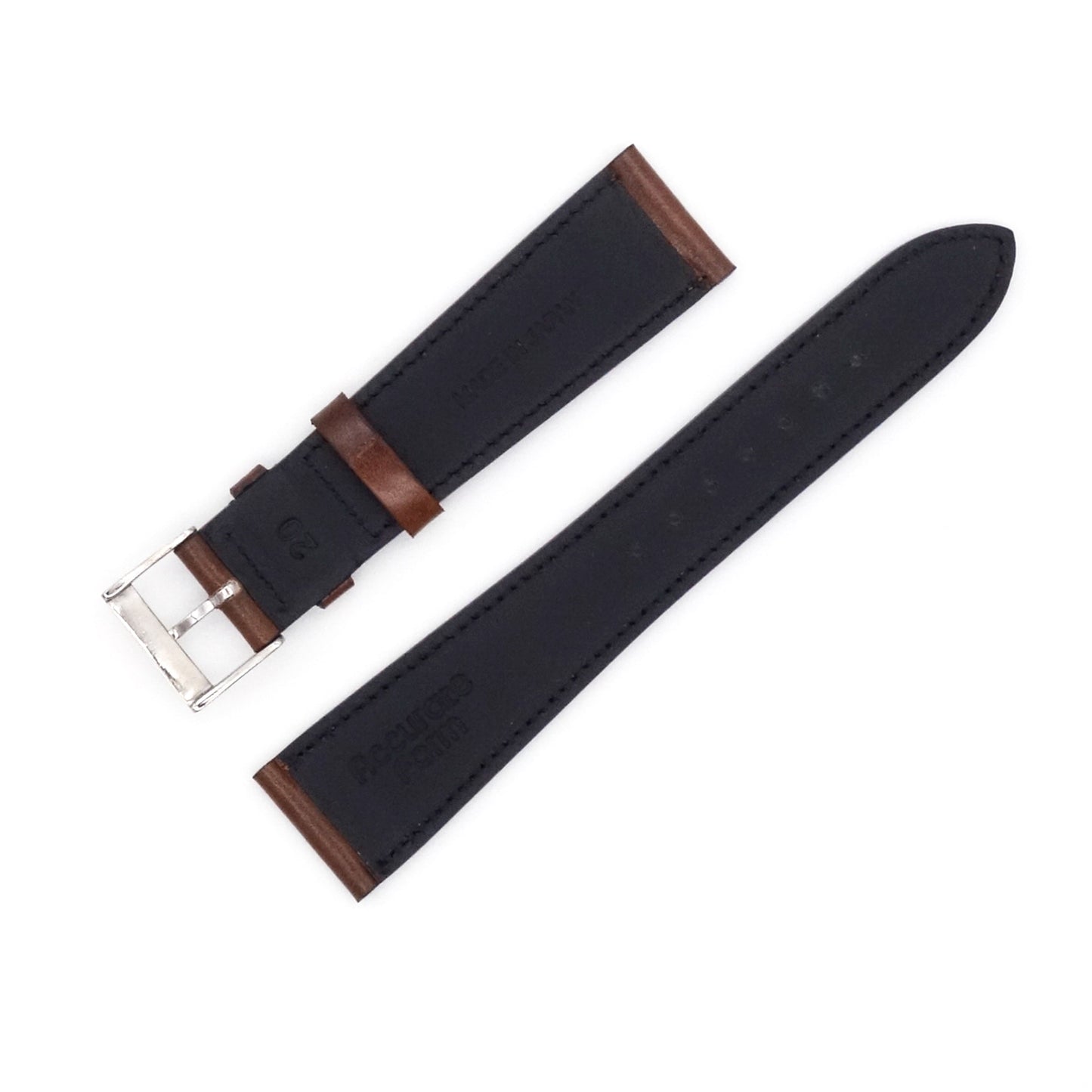 ILCEA Radica Museum calf Leather Strap (Light Brown)