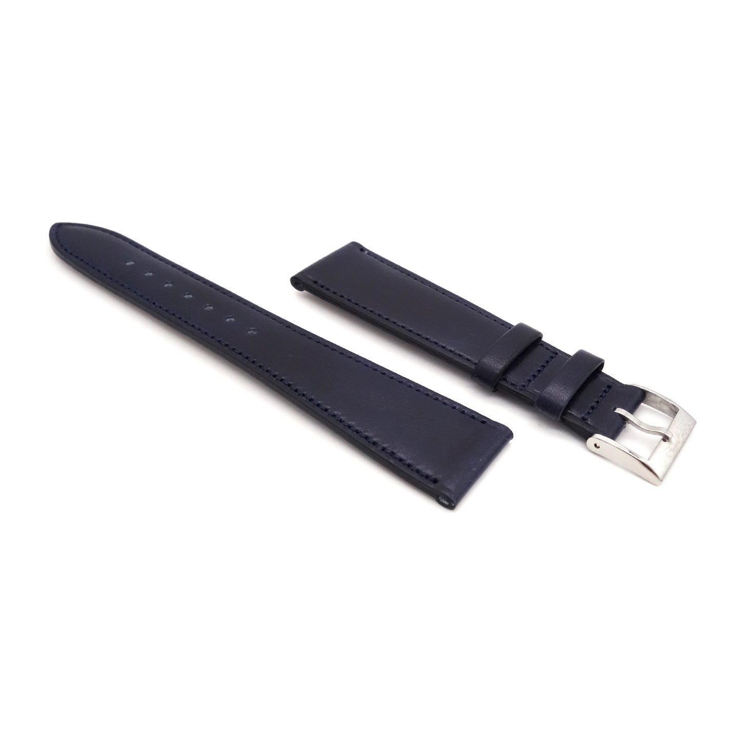 <tc>ILCEA Radica Museum calf Leather Strap (Navy)
</tc>