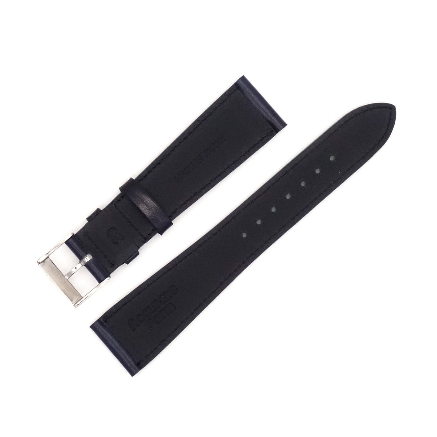 <tc>ILCEA Radica Museum calf Leather Strap (Navy)
</tc>