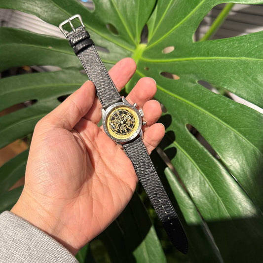 J.&F.J. Baker ロシアンカーフストラップ (Black)