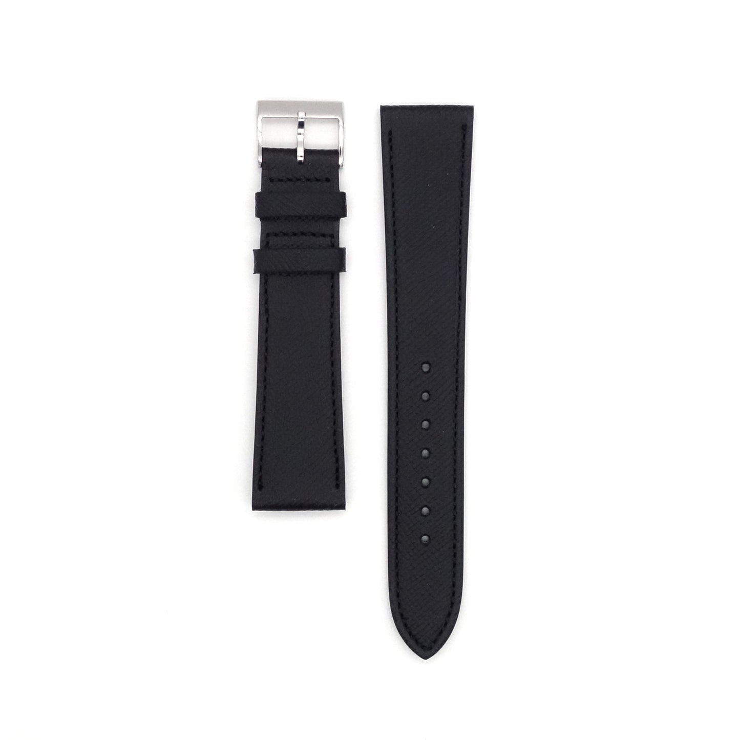 ALRAN Saffian Embossed Goat Leather strap (Black)