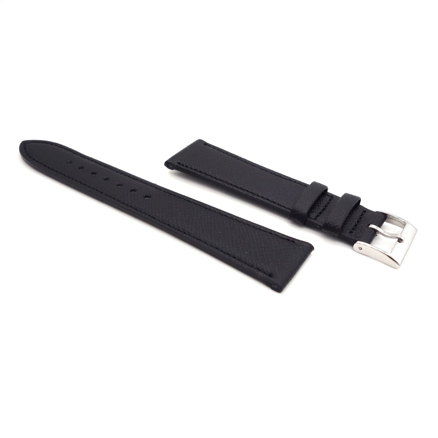 ALRAN Saffian Embossed Goat Leather strap (Black)