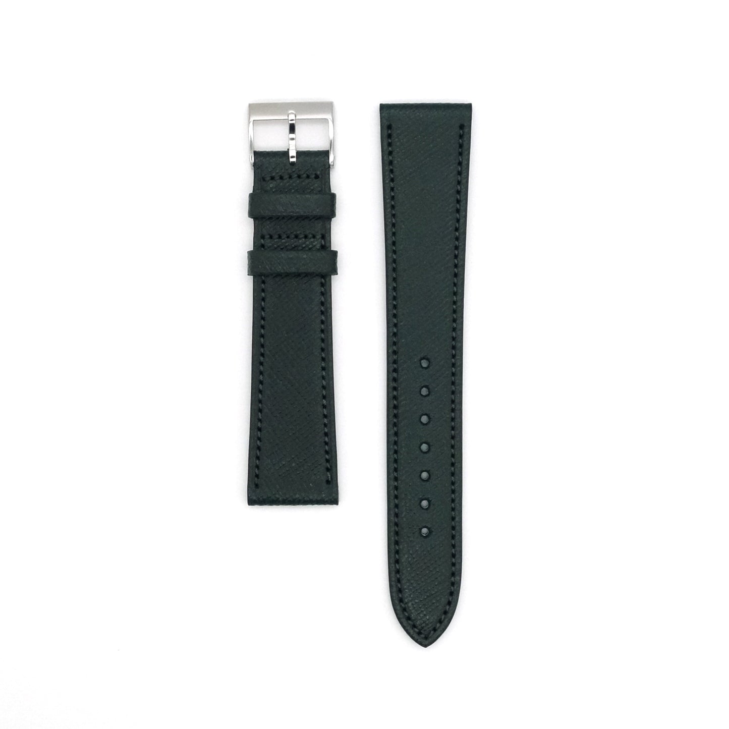 ALRAN Saffian Embossed Goat Leather strap (Dark Green)