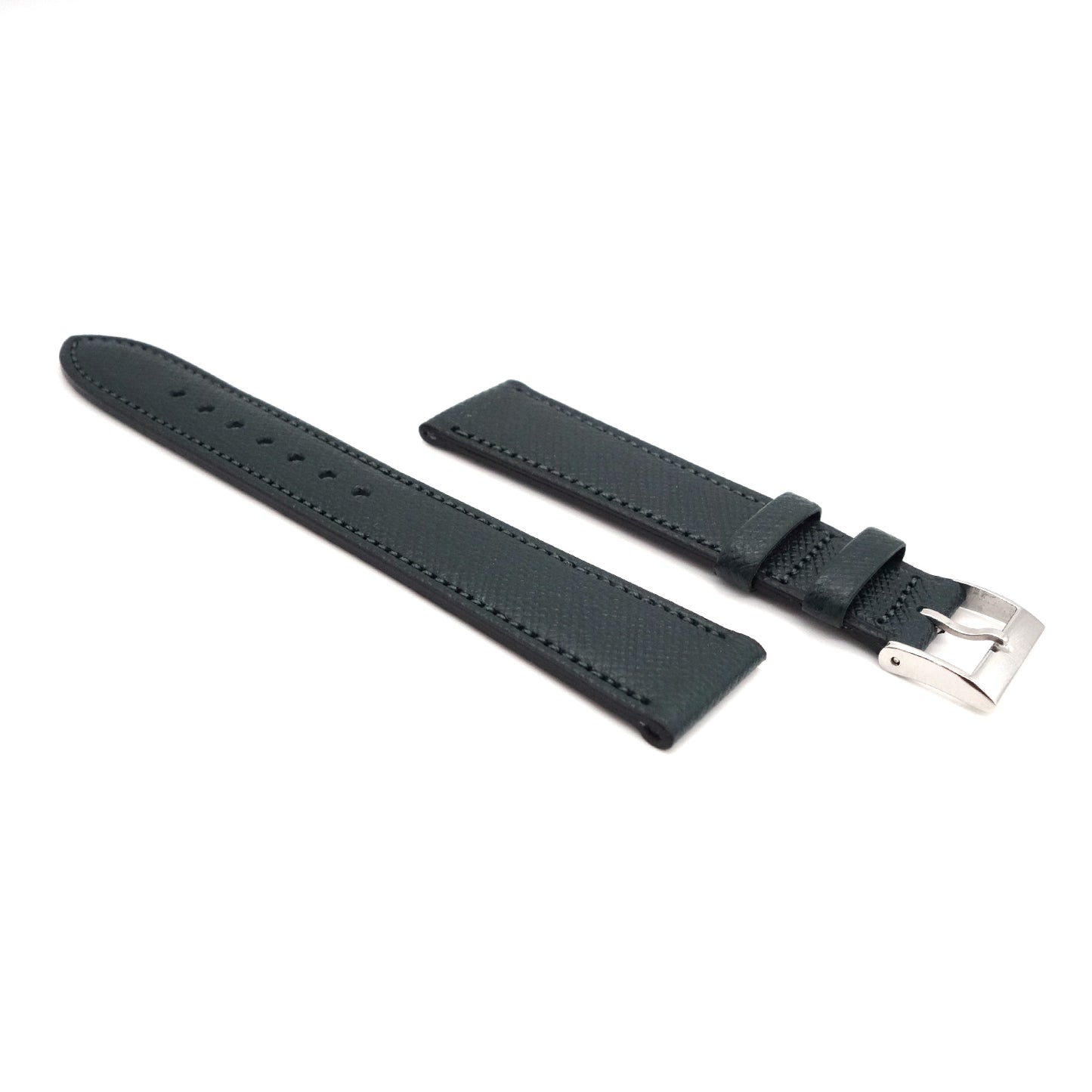 ALRAN Saffian Embossed Goat Leather strap (Dark Green)
