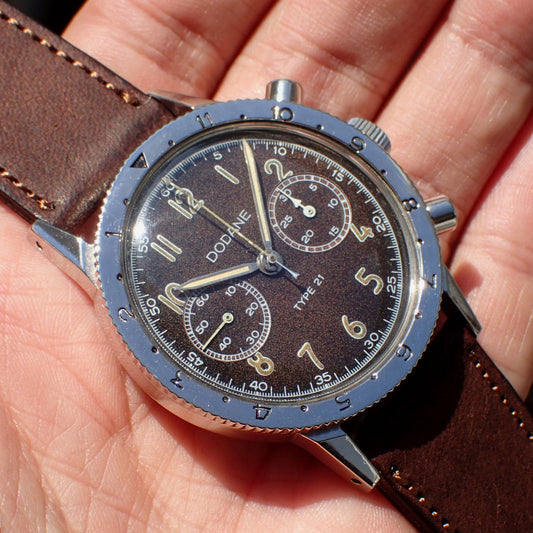 Virgilio VIVIDO Shoulder leather strap (Dark Brown)
