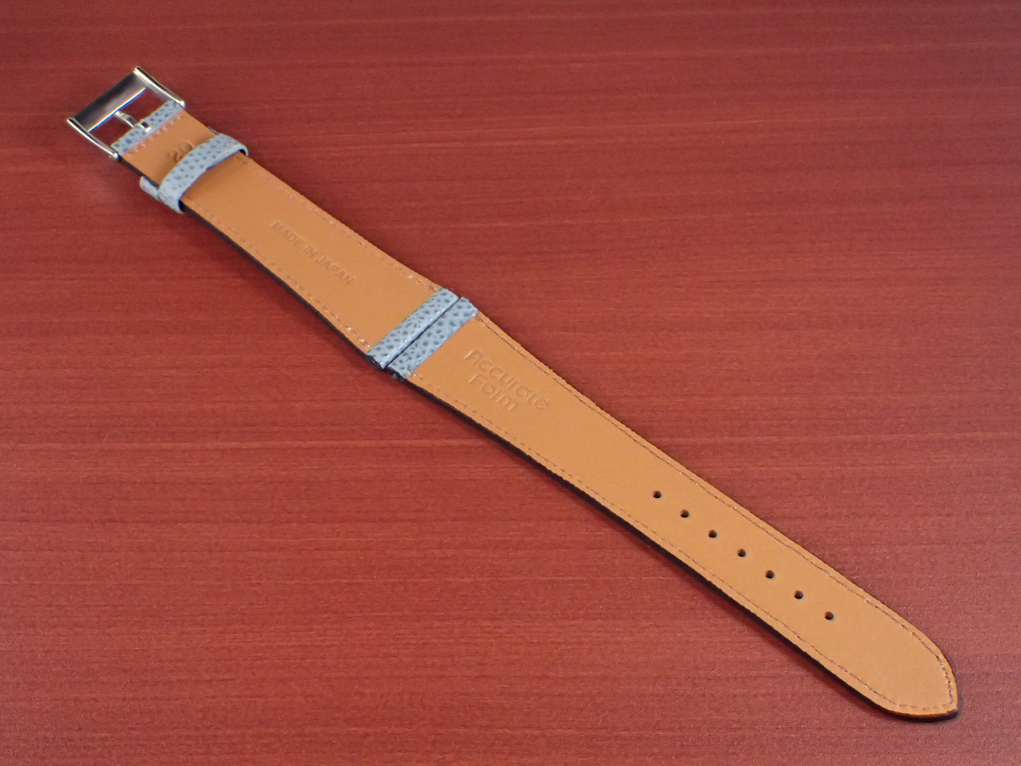 DEGERMANN DAUPHIN Embossed calf STRAP (Powder Blue)