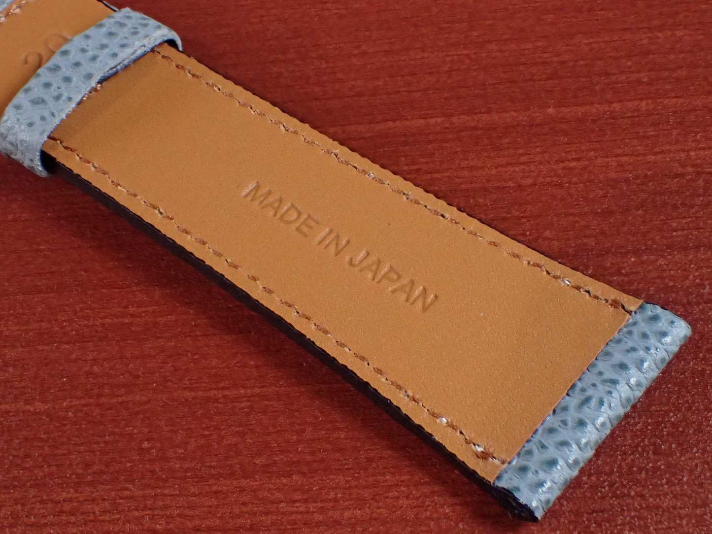 DEGERMANN DAUPHIN Embossed calf STRAP (Powder Blue)