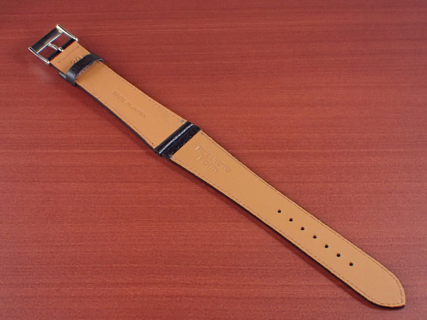 DEGERMANN DAUPHIN Embossed calf STRAP (Black)