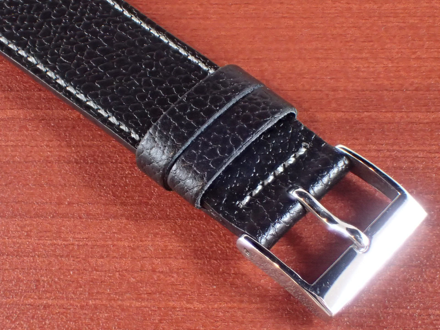 DEGERMANN DAUPHIN Embossed calf STRAP (Black)