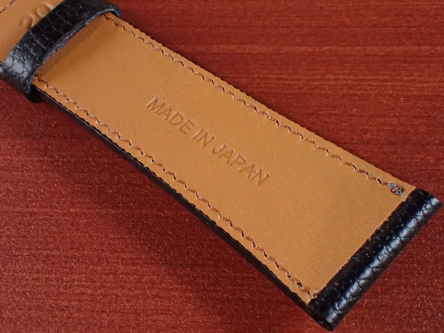 DEGERMANN DAUPHIN Embossed calf STRAP (Black)