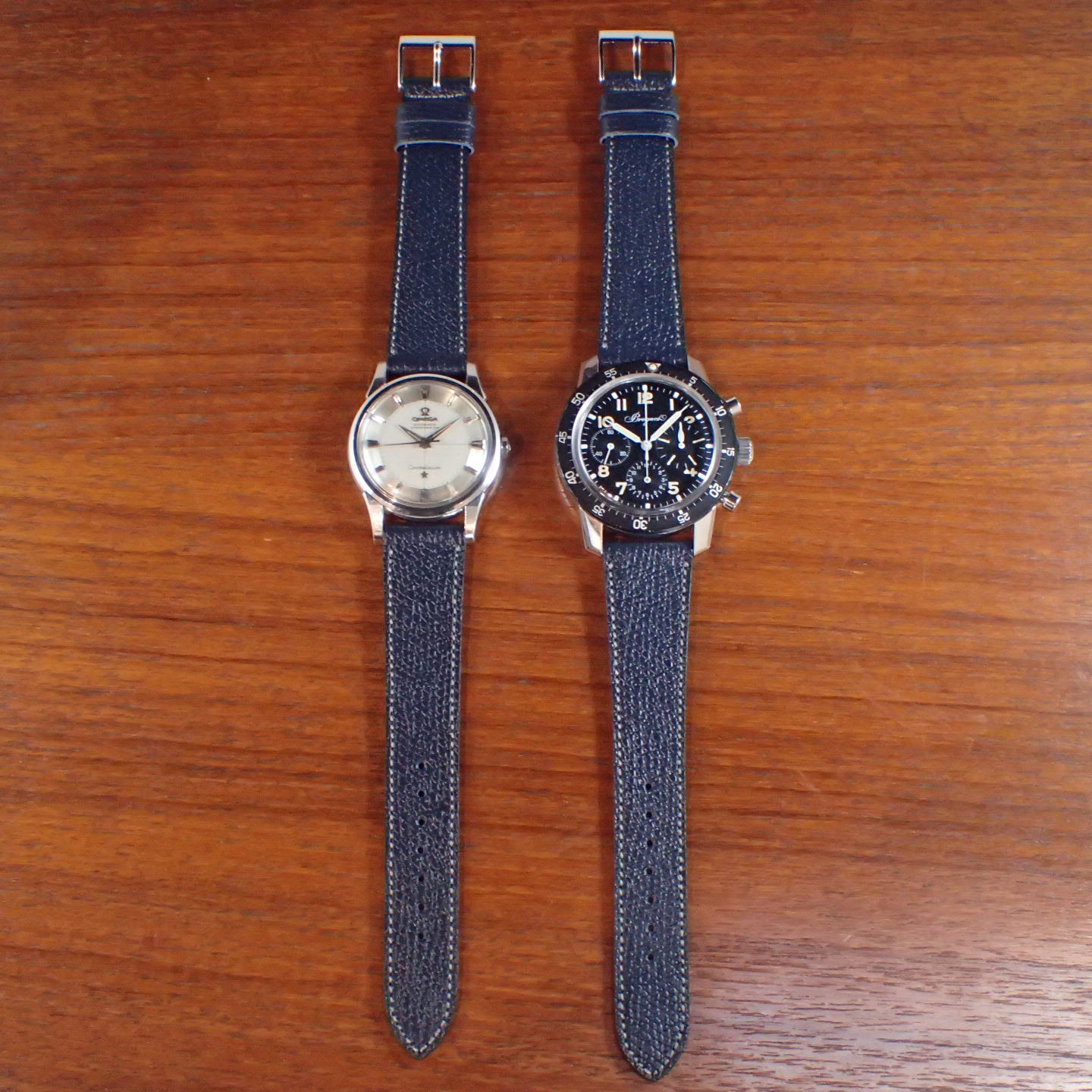 <tc>DEGERMANN DAUPHIN Embossed calf STRAP (Navy)</tc>