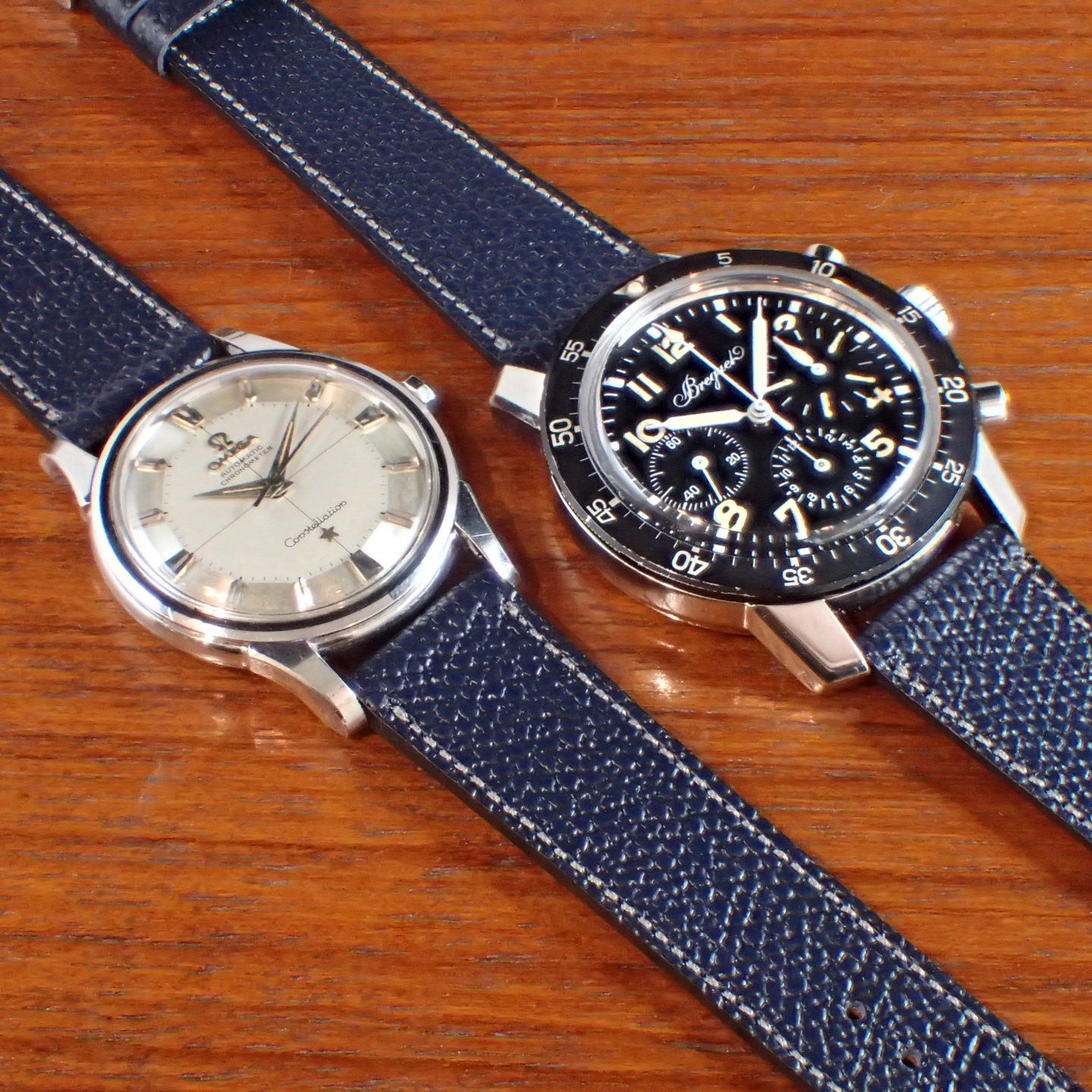 <tc>DEGERMANN DAUPHIN Embossed calf STRAP (Navy)</tc>