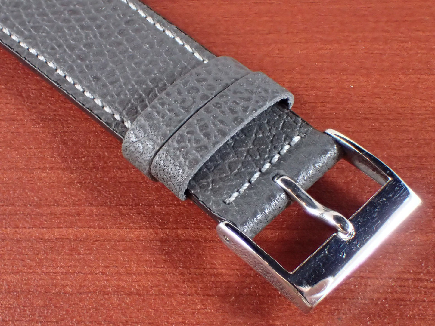 DEGERMANN DAUPHIN Embossed calf STRAP (Dark Gray)