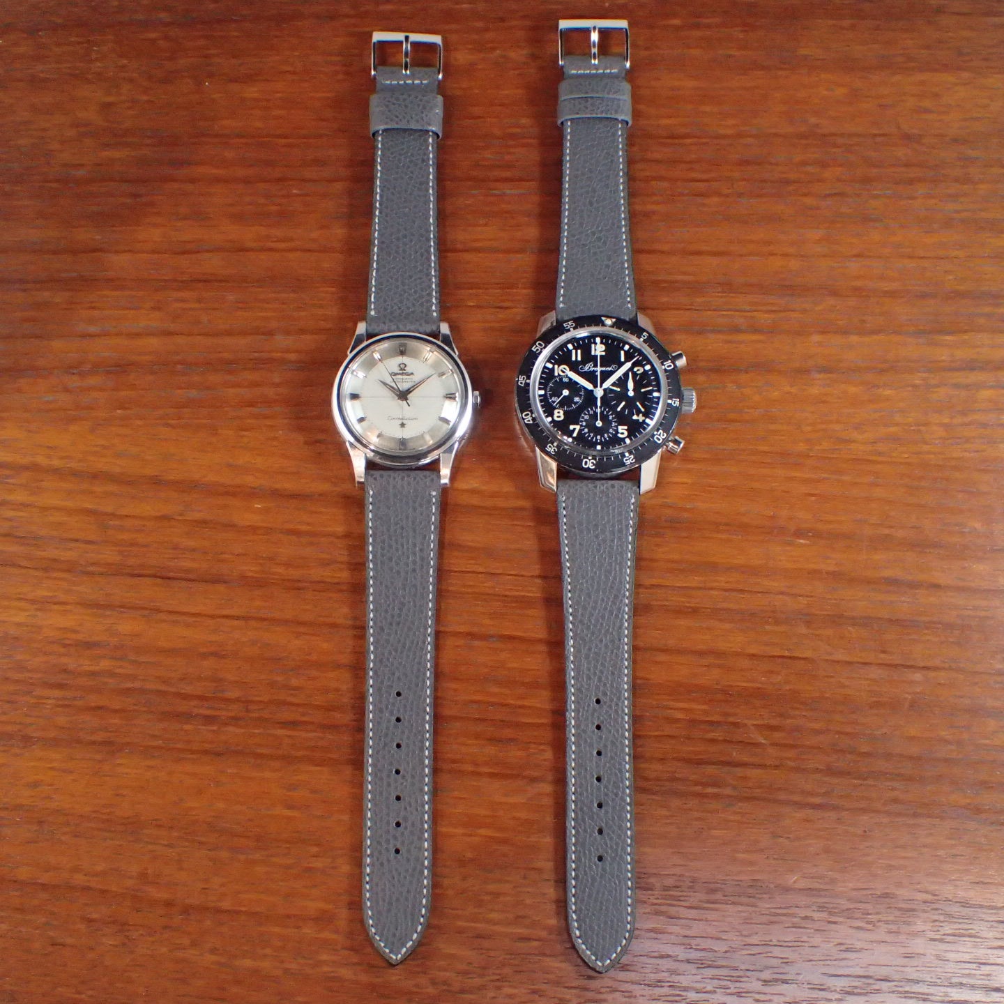 DEGERMANN DAUPHIN Embossed calf STRAP (Dark Gray)