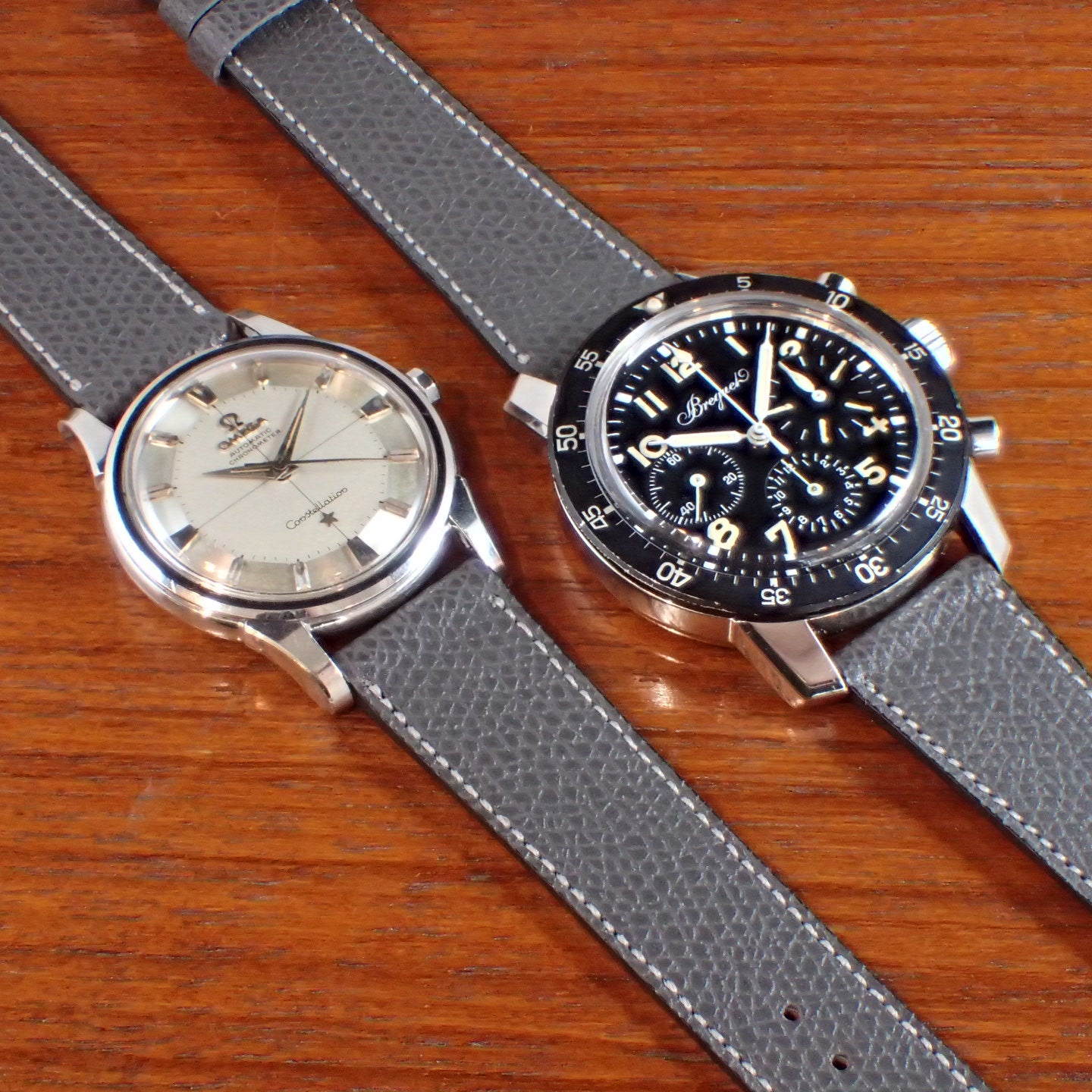 DEGERMANN DAUPHIN Embossed calf STRAP (Dark Gray)