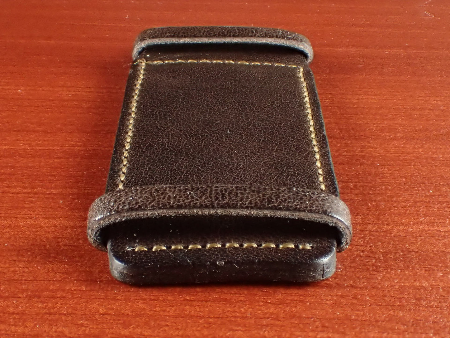 <tc>Leather Pad JAPANESE COWHIDE LEATHER for Rectangular Watch (Dark Brown)</tc>