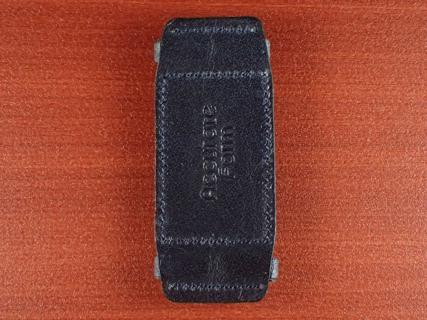 <tc>Leather Pad JAPANESE COWHIDE LEATHER for Rectangular Watch (Navy)</tc>