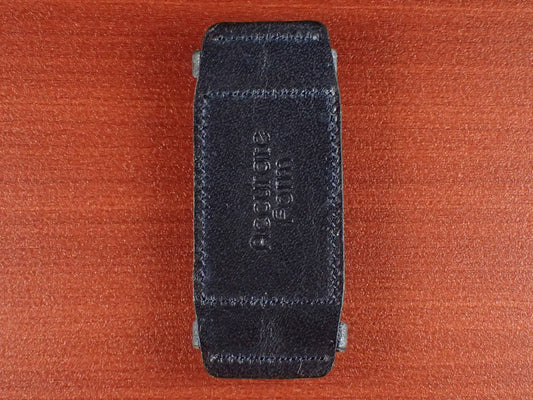 <tc>Leather Pad JAPANESE COWHIDE LEATHER for Rectangular Watch (Navy)</tc>