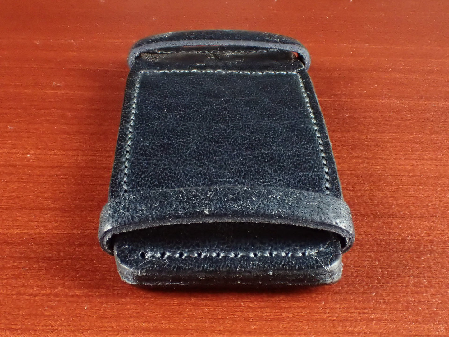 <tc>Leather Pad JAPANESE COWHIDE LEATHER for Rectangular Watch (Navy)</tc>