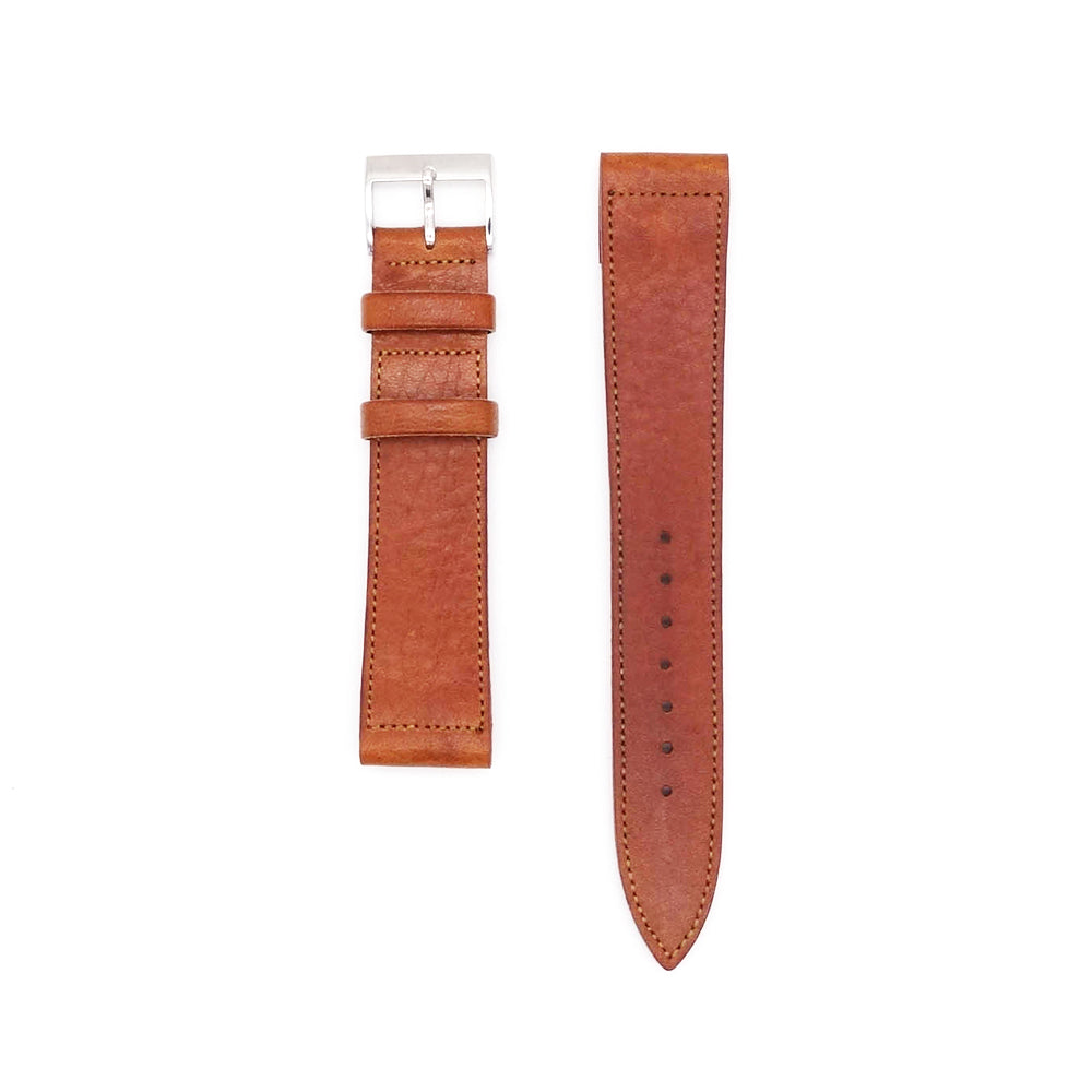 JAPANESE COWHIDE LEATHER OPEN ENDED STRAP (Brown)