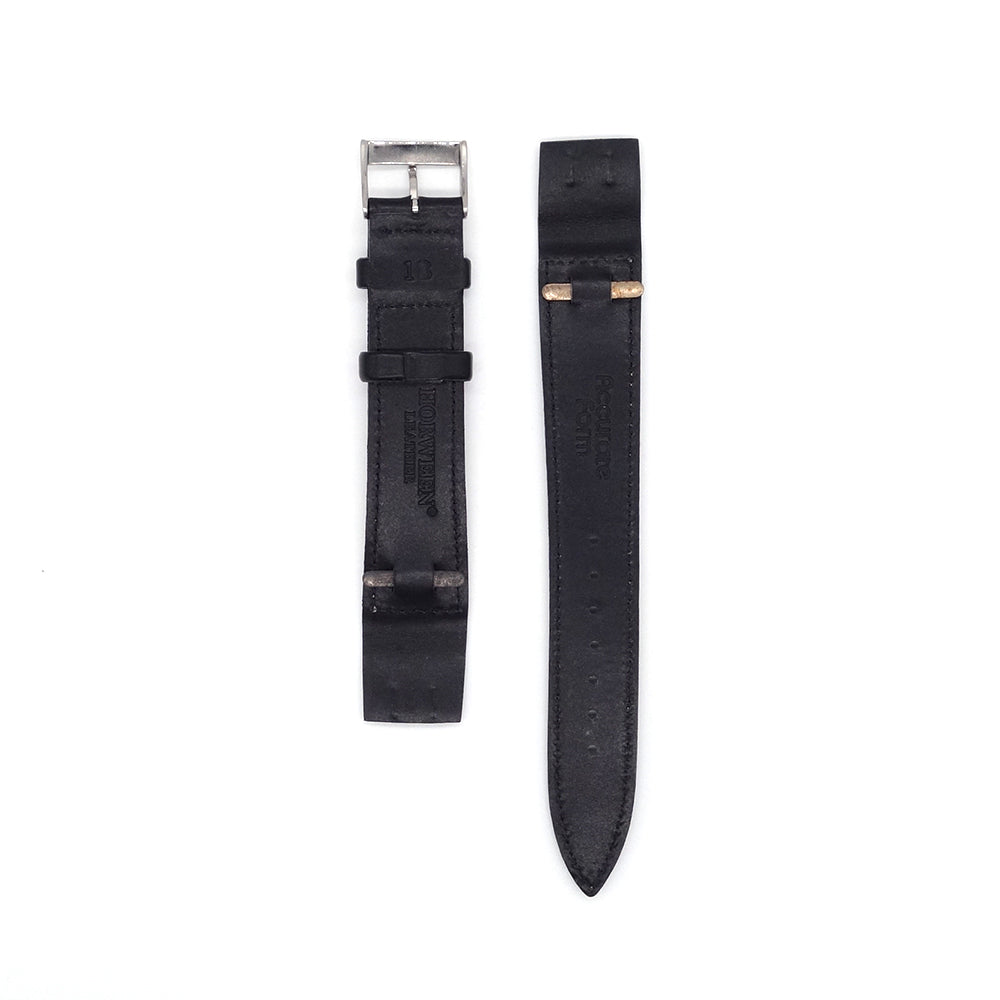 HORWEEN CHROMEXCEL OPEN ENDED STRAP (BLACK)