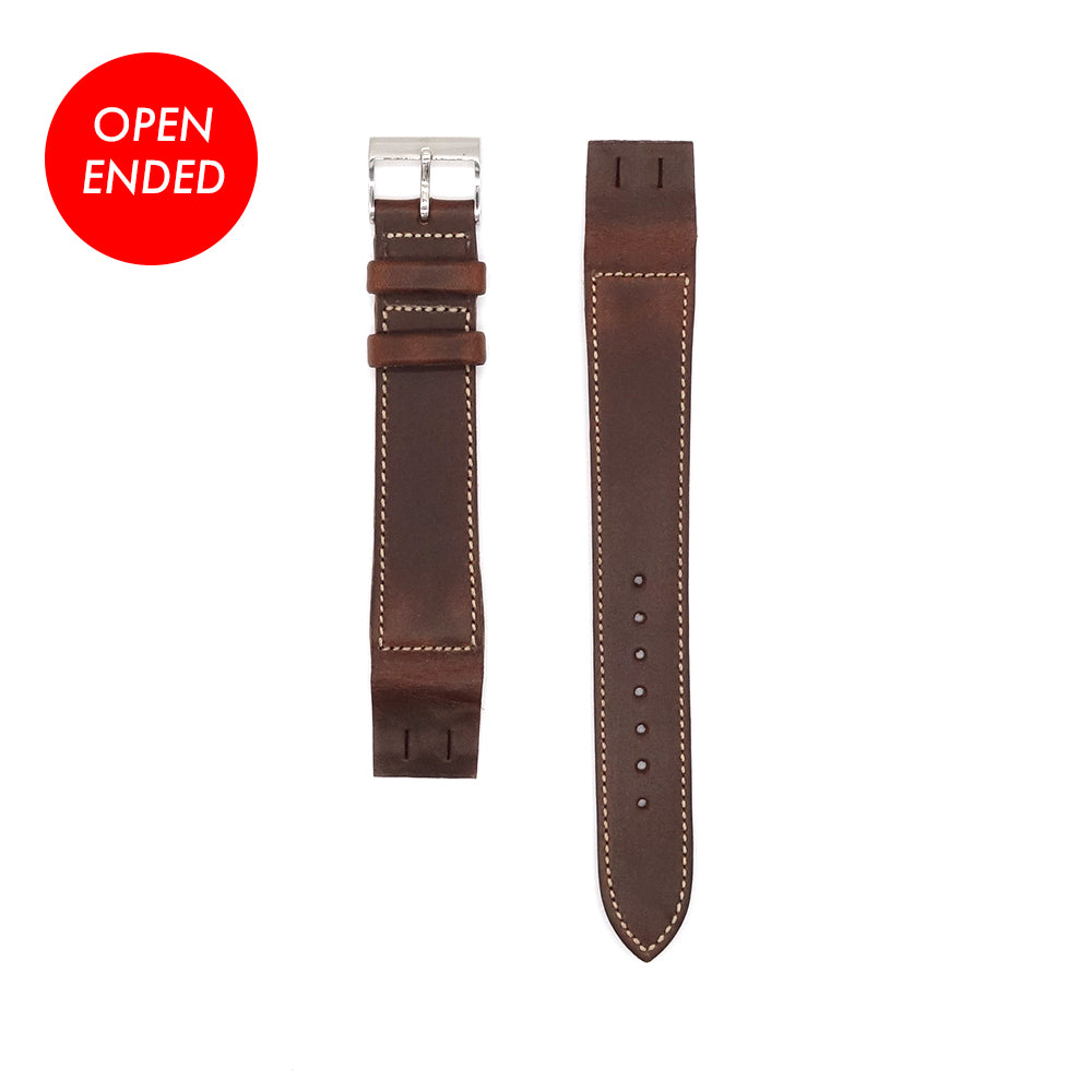 HORWEEN CHROMEXCEL OPEN ENDED STRAP (Chocolate)
