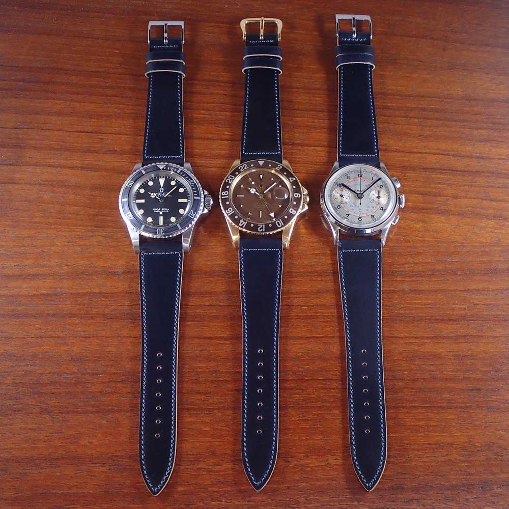 HORWEEN Shell Cordovan Regular Navy