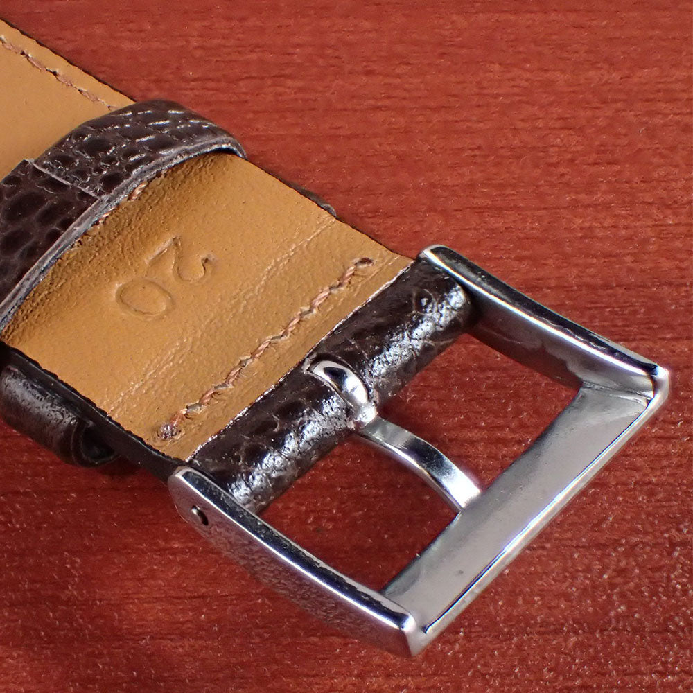 <tc>DEGERMANN DAUPHIN Embossed calf STRAP (Dark Brown)</tc>