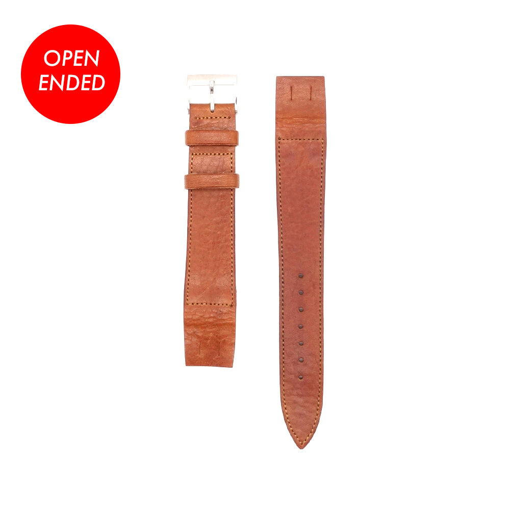 JAPANESE COWHIDE LEATHER OPEN ENDED STRAP (Brown)