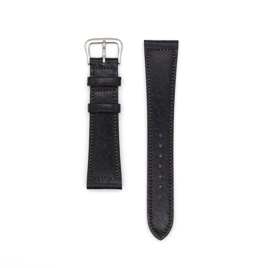 JAPANESE Pigskin LEATHER STRAP (Black)