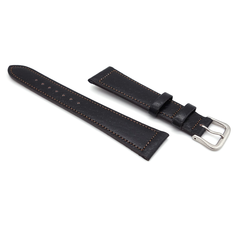 JAPANESE Pigskin LEATHER STRAP (Black)