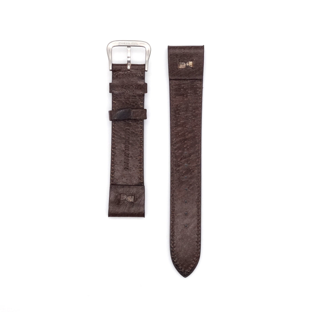 JAPANESE PIGSKIN LEATHER OPEN ENDED STRAP (Brown)