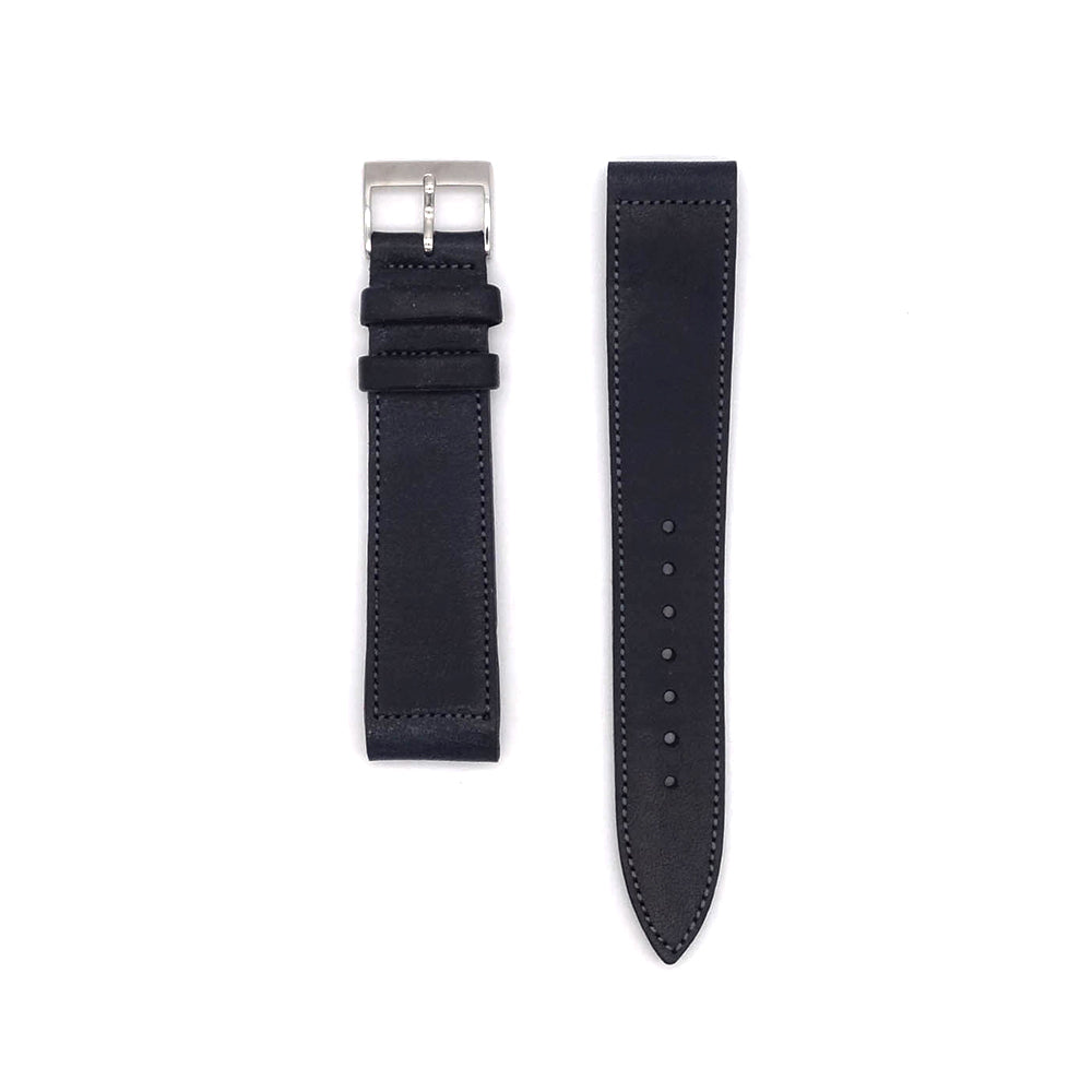 JAPANESE COWHIDE LEATHER OPEN ENDED STRAP (Navy)