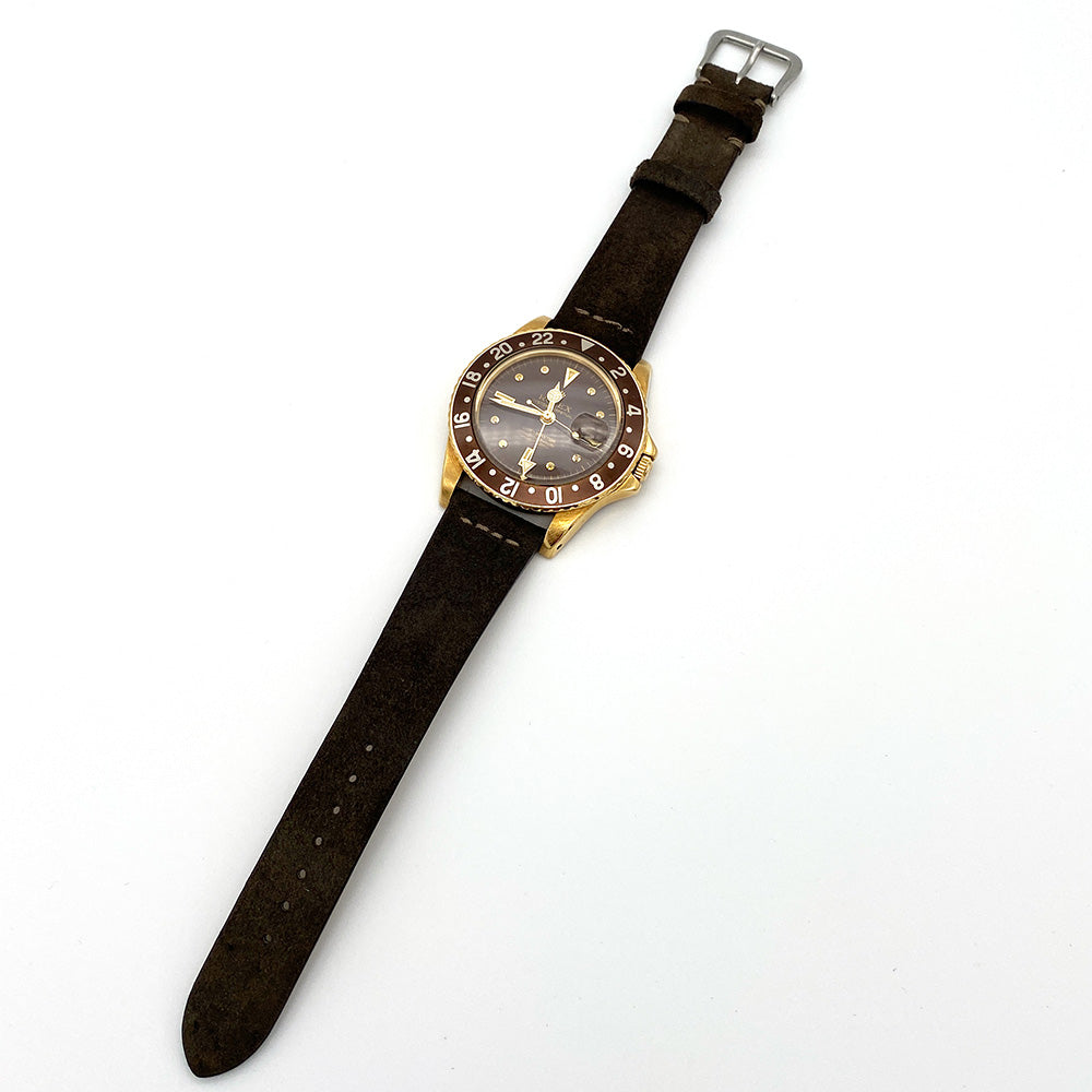 【Charles.F.Stead】KUDU 一文字ステッチ(ダークブラウン)