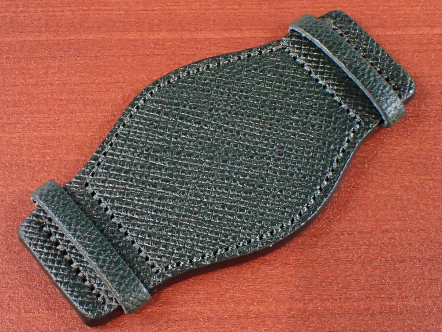 ALRAN Saffian Embossed Goat Leather<tc>Pad</tc> (Dark Green)