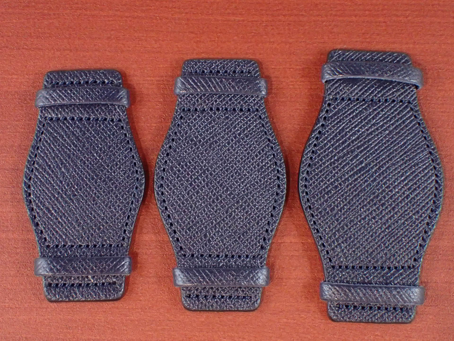 ALRAN Saffian Embossed Goat Leather<tc>Pad</tc> (Indigo)