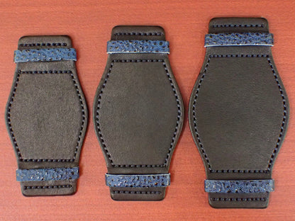 台座 HIMEJI KUROZAN Japanese Cowhide LEATHER(藍染/Indigo)