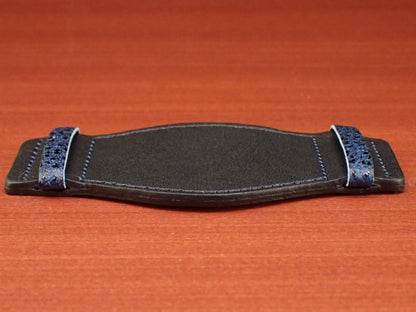 台座 HIMEJI KUROZAN Japanese Cowhide LEATHER(藍染/Indigo)
