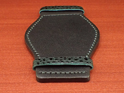 台座 HIMEJI KUROZAN Japanese Cowhide LEATHER (翠/Green)