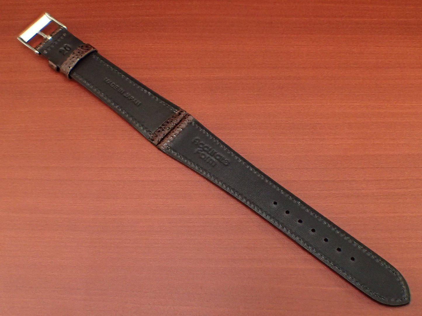 HIMEJI KUROZAN Japanese Cowhide LEATHER STRAP (Brown)