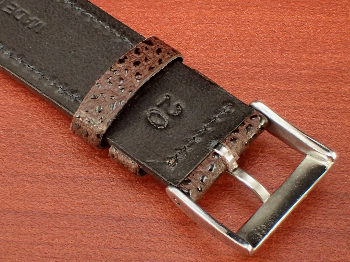 HIMEJI KUROZAN Japanese Cowhide LEATHER STRAP (Brown)