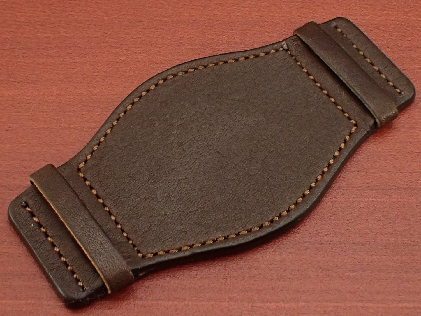 HAAS NOVONAPPA French calf Leather Pad (Dark Brown)